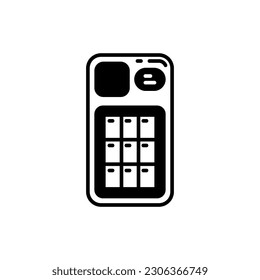 Solar Phone Case icon in vector. Illustration