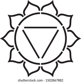 Solar Plexus Chakra Stencil, Sacred Geometry