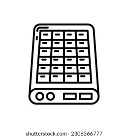 Solar Power Bank Symbol in Vektorgrafik. Illustration