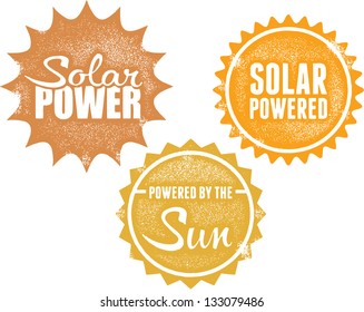 Solar Power Energy Stamps