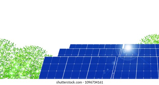 Solar power generation energy background