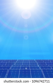 Solar power generation energy background