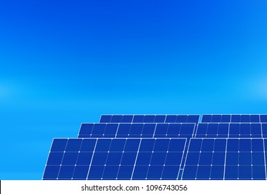Solar power generation energy background
