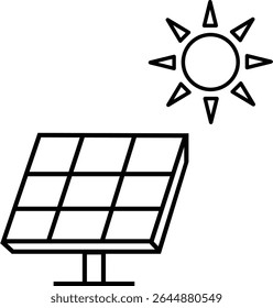 Solarstromerzeugung Sonnenkollektor und Sonnenkollektor