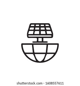 Solar Power Green Energy Icon Symbol Logo