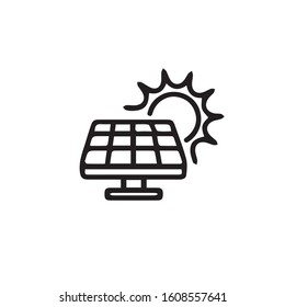 Solar Power Green Energy Icon Symbol Logo