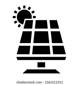 solar power icon isolated sign symbol vector illustration - high quality black style vector icons
