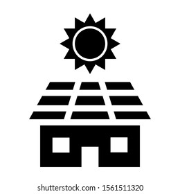 solar power icon isolated sign symbol vector illustration - high quality black style vector icons
