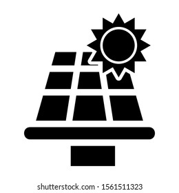 solar power icon isolated sign symbol vector illustration - high quality black style vector icons

