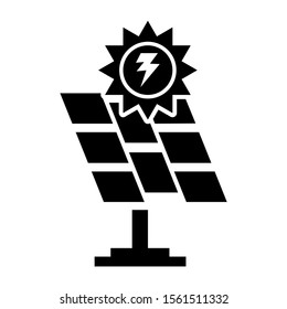 solar power icon isolated sign symbol vector illustration - high quality black style vector icons
