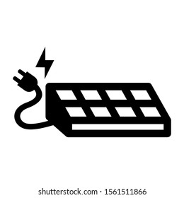 solar power icon isolated sign symbol vector illustration - high quality black style vector icons
