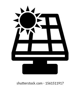 solar power icon isolated sign symbol vector illustration - high quality black style vector icons
