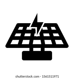 solar power icon isolated sign symbol vector illustration - high quality black style vector icons
