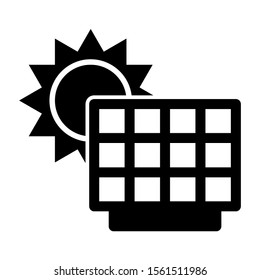 solar power icon isolated sign symbol vector illustration - high quality black style vector icons
