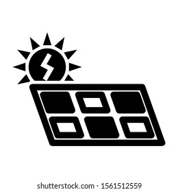 solar power icon isolated sign symbol vector illustration - high quality black style vector icons
