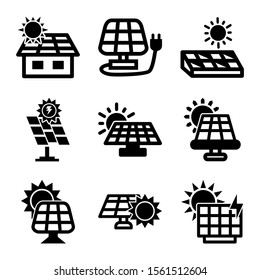 solar power icon isolated sign symbol vector illustration - Collection of high quality black style vector icons
