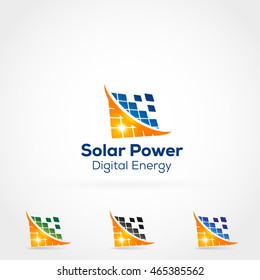 Logotipo de energía solar