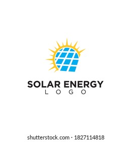Solar power logo concept, can be used as solar power company logo, ready made logo just simply edit the text 