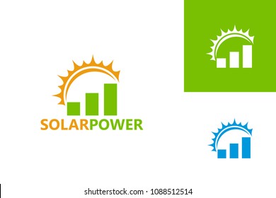 Solar Power Logo Template Design Vector, Emblem, Design Concept, Creative Symbol, Icon