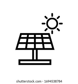 solar power plants icon vector isolated