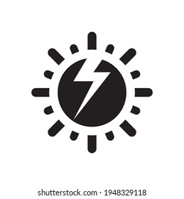 Solar Power System Icon Vector Isolated