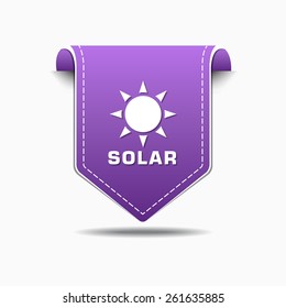 Solar Purple Vector Icon Design