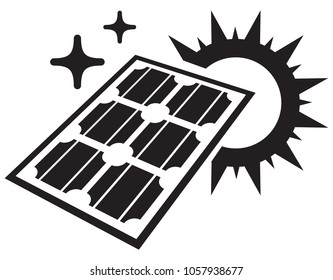 Solar PV Panels - Icon as EPS 10 File