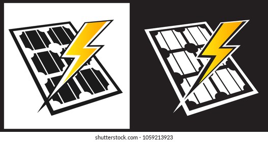 Solar PV Panels - Icon as EPS 10 File