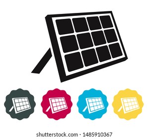 Solar PV Panels - Icon as EPS 10 File