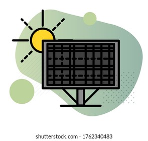 Solar PV Panels - Icon as EPS 10 File