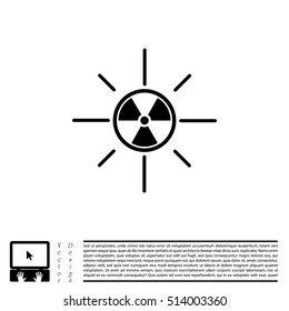 solar radiation icon.