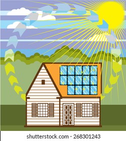 Solar Renewable Energy Eco Efficient Vector