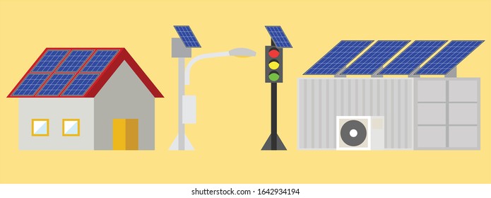 solar rooftop, solar light,solar traffic light, and solar container