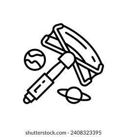 Icono de vela solar en vector. Ilustración
