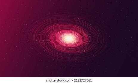 Solar Spiral Black hole on Galaxy background with Milky Way spiral,Universe and starry concept design,vector