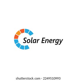 solar sun energy technology natural logo symbol