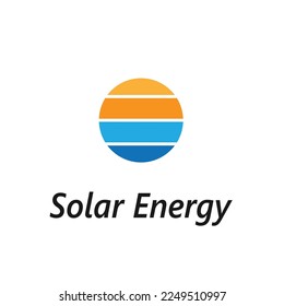 solar sun energy technology natural logo symbol