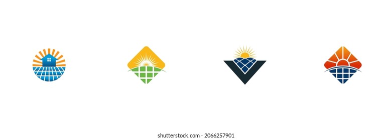 solar with sun and land