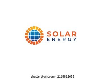 Solar Sun Power Energy Logo Concept Stock Vector (Royalty Free ...