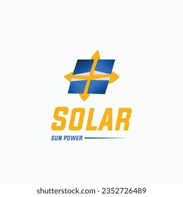 plantilla de diseño de logotipo de energía solar