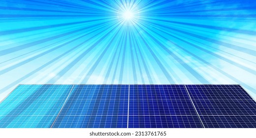 Fondo del paisaje del cielo solar solar
