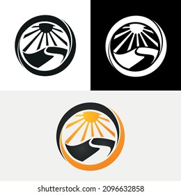 Solar Sunrise Scenery Sunset Abstract Logo