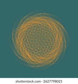 Das Sonnensymbol ist ein abstraktes Gestaltungselement