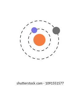 solar system colored icon. Element of web icon for mobile concept and web apps. Colored isolated solar system icon can be used for web and mobile. Premium icon on white background