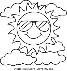 Solar System Coloring Page – Fun And Easy Outer Space Printable for Kids And Adults – Planets, Orbits, and Astronomy-Themed Bold Outline Artwork