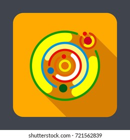 Solar system concept background. Cartoon illustration of solar system vector concept background for web design