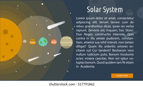 Solar System Conceptual Banner