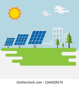 solar system energy illustration vector