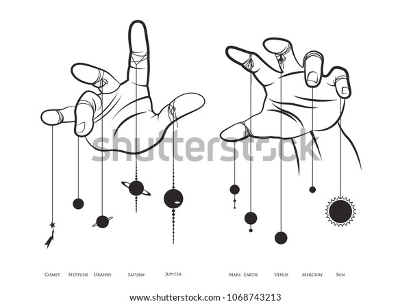 Solar System\
and Hands of an Invisible\
Puppeteer