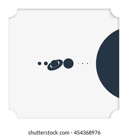 Solar system icon.